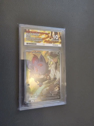 N'S Zorua #189 Pokemon Center Stamp Black Star Promo - ACE Graded Gem Mint 10