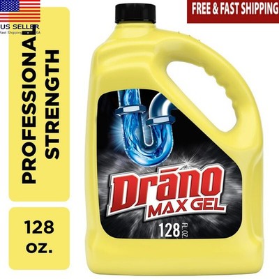 Max Gel Drain Clog Remover 128oz Professional Strength Fast Acting Cleaner New