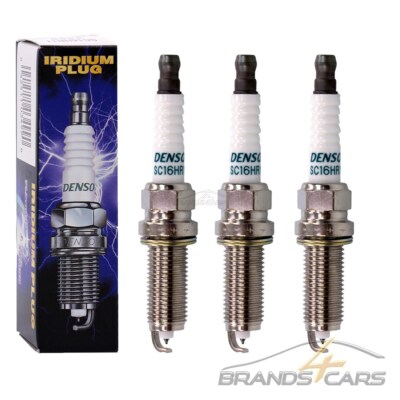 3x DENSO ZÜNDKERZE IRIDIUM FÜR TOYOTA AYGO IQ YARIS P13 1.0