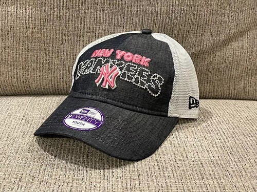 New Era NewYork Yankees MLB 920 Kids Denim Stitcher Mesh Adjustable Cap Hat OSFA - 第 1/4 張圖片