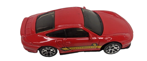Scatola fiammiferi vintage 1:58 rossa Porsche 911 Turbo #9, 2001, - Foto 1 di 5