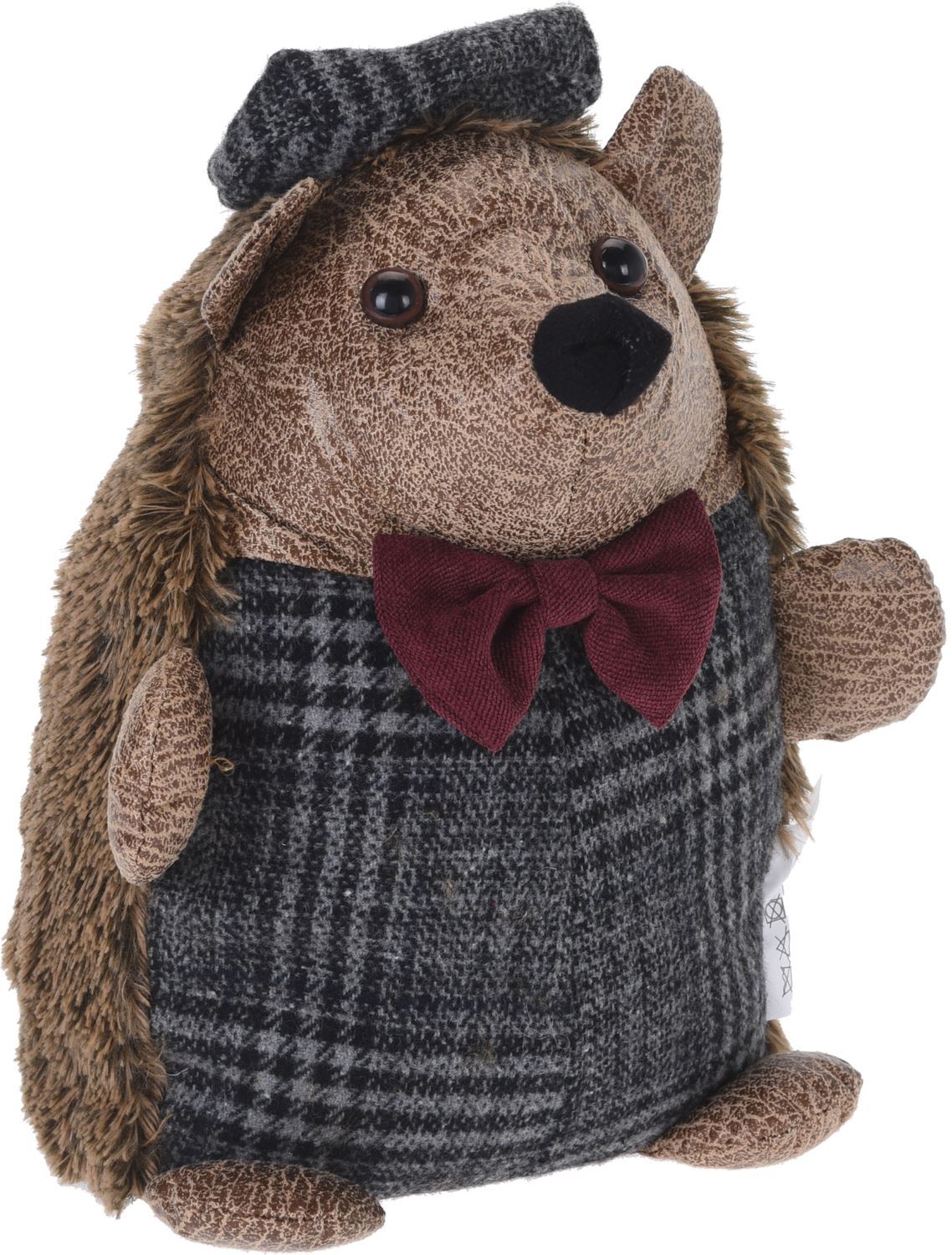 Chunky Brown Fabric Hedgehog Animal Doorstop ~ Novelty Decorative Door Stop