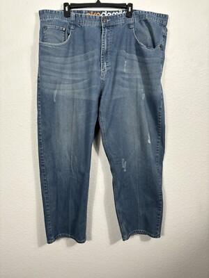 Akademiks Jeans 46X32 Baggy Wide Leg Y2K 90s Skater Hip Hop Actual Measure  45x28