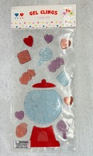 Valentine's Day Window Gel Clings I Chews You Gumball Candy Teacher Supply