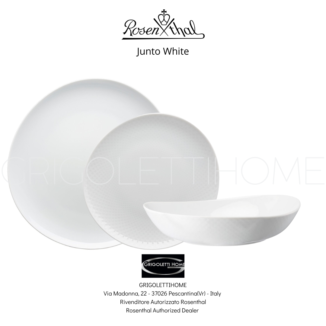 Set Stoviglie ROSENTHAL Junto Weiss - 18 Pezzi, Porcellana, Bianco, Per 6 Persone - Foto 8