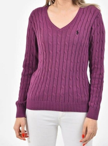Maglione Ralph Lauren Donna trecce Cotone Sweater | eBay