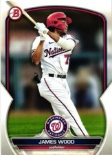 2023 BOWMAN PROSPECTS JAMES WOOD PAPER BASE BASEBALL CARD #BP-129