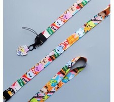 Lot 10pcs cartoon Acrylic pendant Lanyard Mobile Phone ID Card KeyChain Holder