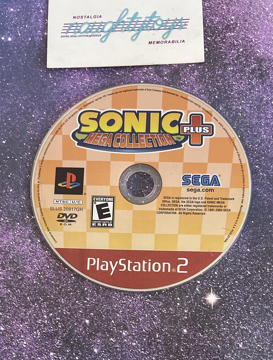 Sonic Mega Collection Plus PS2 PlayStation 2 Greatest Hits Disc Only