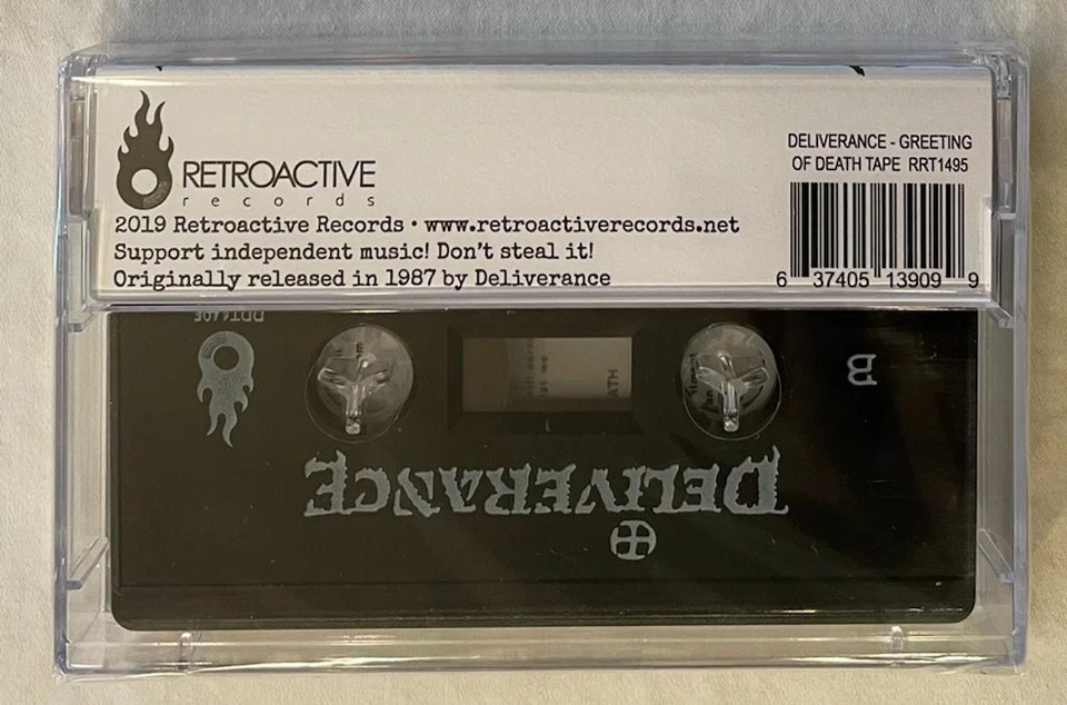 Deliverance - Greeting Of Death (Limited Edition Cassette - 100 Made) New-Sealed - Image 2 of 2