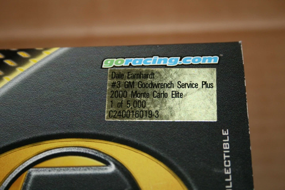 1/24 ELITE 2000 CHEVROLET MONTE CARLO DALE EARNHARDT  ACTION - Immagine 3 di 4