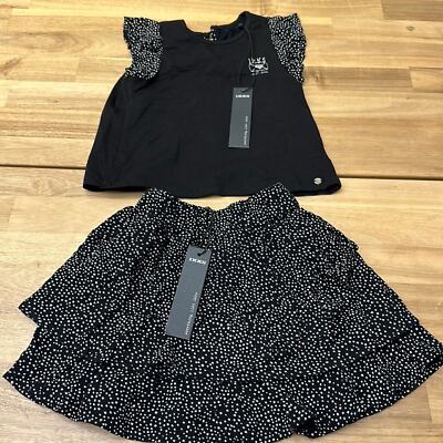 IKKS viscose top and skirt set