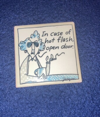 1992 Vintage Hallmark Maxine Refrigerator Magnet Hot Flash Novelty Gift Rare HTF