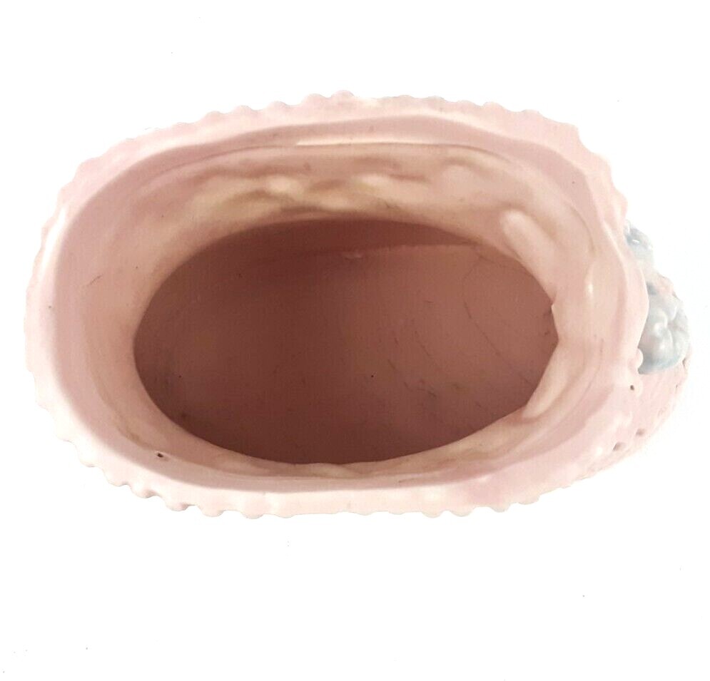 Vintage Napcoware C-8574 Pink Ceramic Baby Bootie Planter