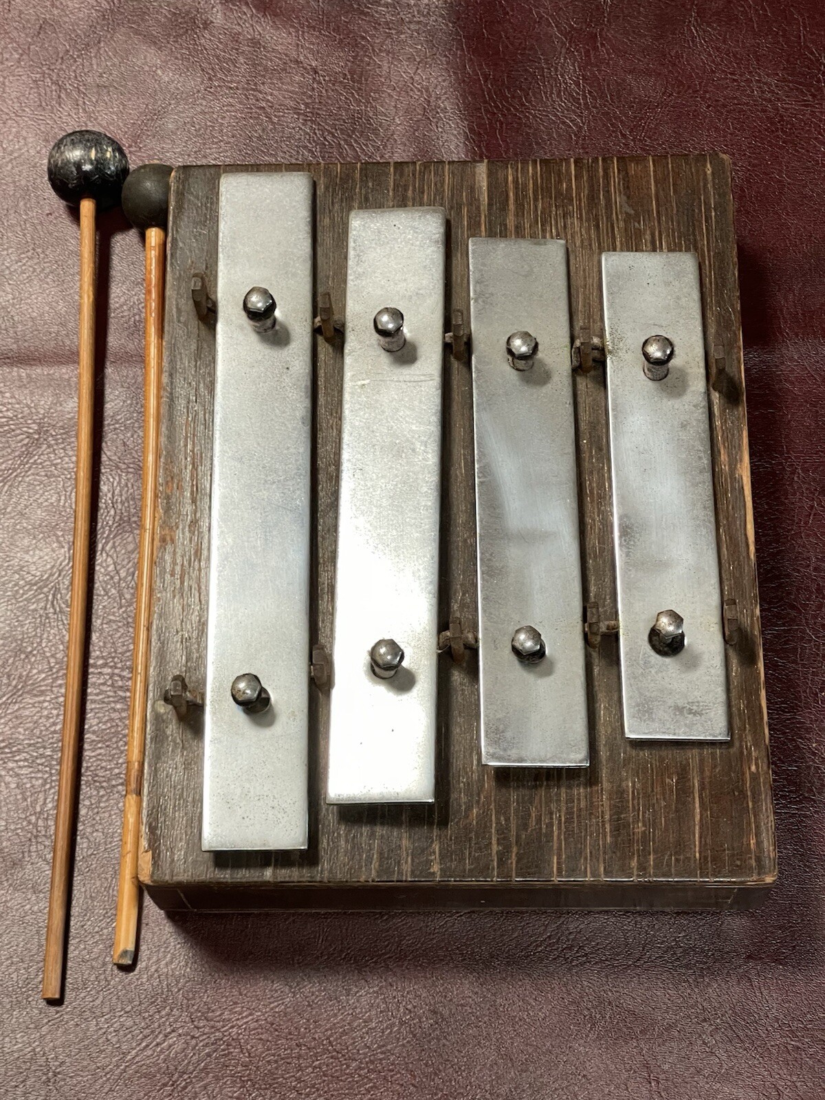 Antique 1919 Deagan Xylophone Mallet 300 4 Chime Bell Dinner Railroad Dining Car