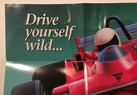 SUPER SPRINT - NES Poster - Tengen - Crisp - Vintage - Rare