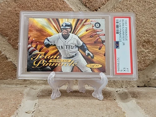 1997 Pinnacle Team Pinnacle Insert #7 Ken Griffey Jr. & Ellis Burks PSA 5 HOF