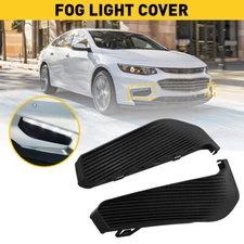 Fog Light Lamp Cover Pair Set Left & Right Side For 2016-2018 Chevrolet Malibu
