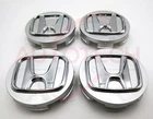 Silver HONDA Set Of 4 Wheel Center Caps 69MM