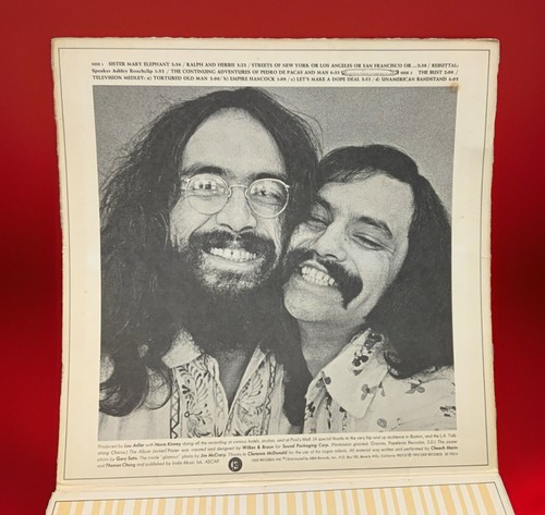 CHEECH AND CHONG 1972 BIG BAMBU ORIGINAL VINYL LP SP 77014 No Rolling Paper ๐ - Picture 3 of 7