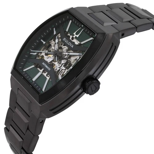 Bulova Maquina Automatic Green Dial Men's Watch 98A321 image 2
