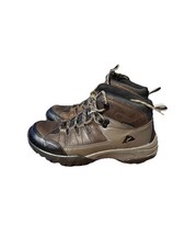 Mens Ozark Trail Hiking Mid Waterproof Leather Brown Hiking Boot - Size 7 EUC