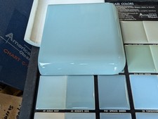 1 Pc 4-14 Ceramic Tile Mud Corner Bullnose 44 Robins Egg American Olean Gloss 1 Pc 4-14 Ceramic Tile Mud Corner Bullnose 44 Robins Egg American Olean Gloss