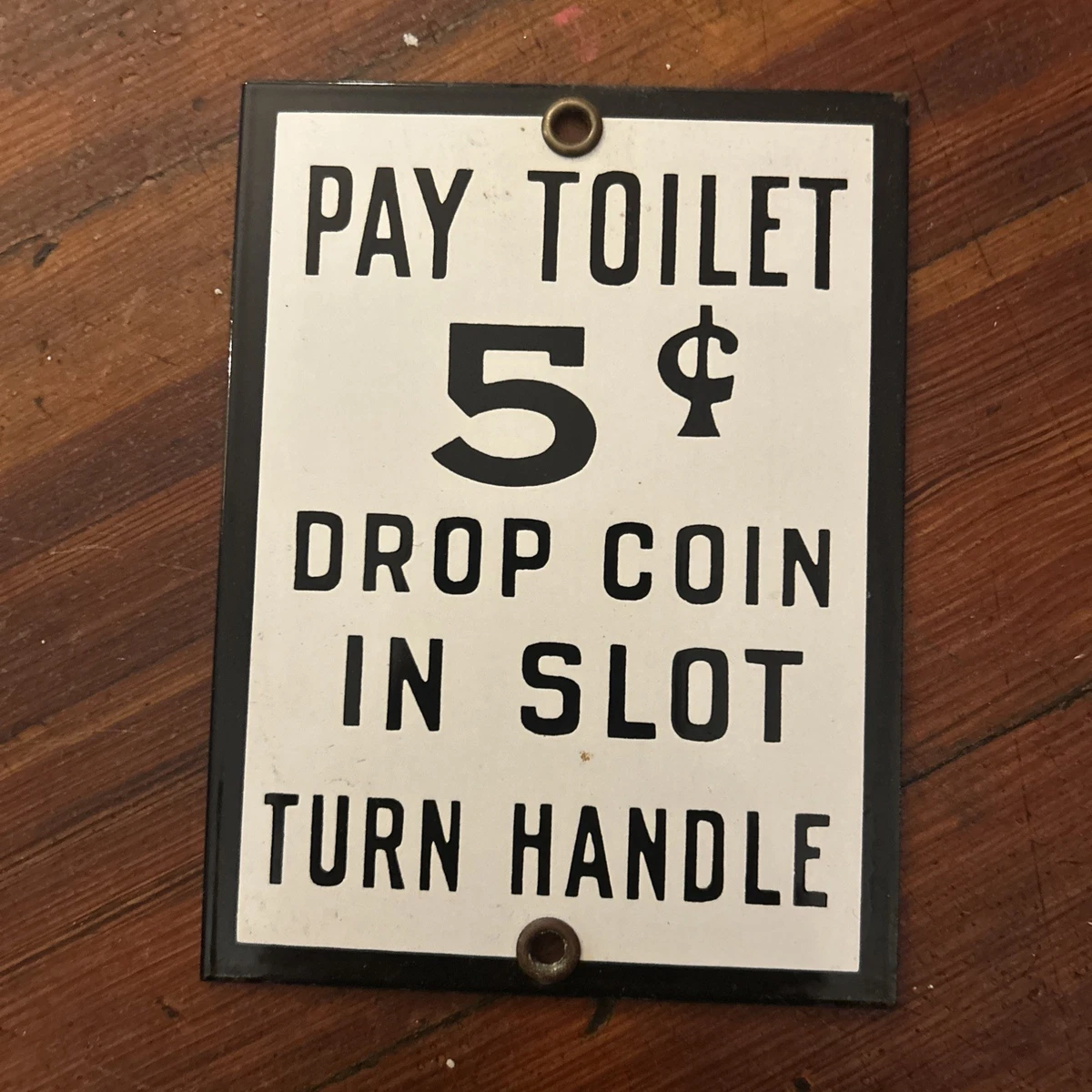 Restroom Sign In Original Advertising Signs (1930-1969) for sale