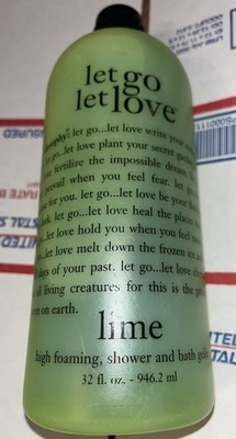 Philosophy LET GO LET LOVE Lime Shampoo Shower and Bath Gelee 32 fl oz SEALED