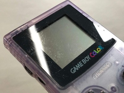 GameBoy Color Clear Purple Console Boxed Nintendo Japan - Tested