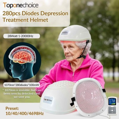 Photobiomodulation Near Infrared Light Helmet 1070nm 280 LEDs Therapy