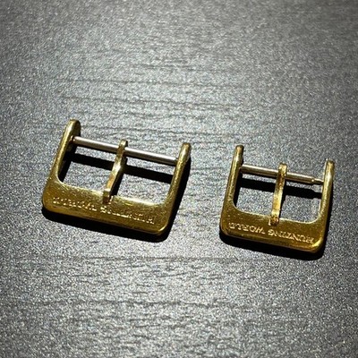 HUNTING WORLD Original Buckle Uhrenarmband Band Teile Gold Farbe 2 Set 16/12mm