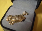 10K Yellow Gold Ladies Men's Prayer Hands Pendant       2.1 grams