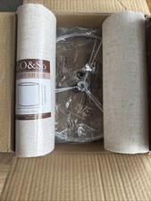 GO SO Natural Linen Medium Drum Lamp Shades 13" Top x 13" Bottom x 10" High...