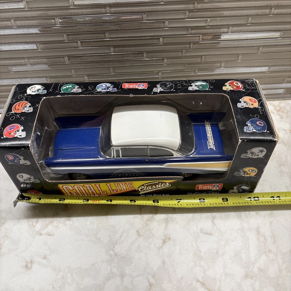 Goal Line Classic Diecast Metal Bank Collectible St Louis Rams NFL Sealed In Box - Image 2 of 4