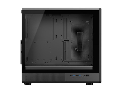 DIYPC DIY-ATX08-Wood Black USB3.0 /Type C ATX Mid Tower Gaming Computer Case w/ - Afbeelding 11 van 12