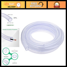 1" ID Heavy Duty Clear PVC Hose 25ft - Braided Reinforced Tubing for High Pressu