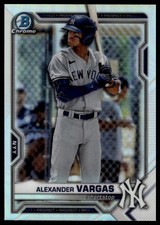 2021 Bowman Draft #BDC-121 Alexander Vargas Chrome Refractor