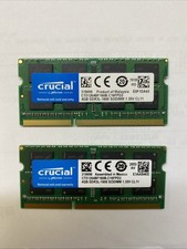 Crucial 8GB 2x 4GB PC3-12800 DDR3 1600Mhz Laptop Memory MacBook Pro iMac Mac RAM