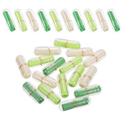 100 Pcs Mini Message Paper Scrolls, Cute Valentine Message Letter Tricolor Green