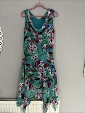 Samya Women’s Green Floral Summer Dress Size 16