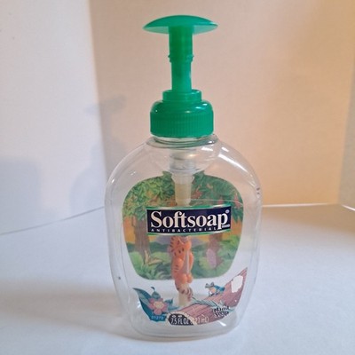 Vintage Softsoap Orange TIGER Hand Soap Pump with Animal Inside Bottle 