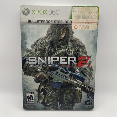 Sniper: Ghost Warrior 2 Bulletproof Steelbook Xbox 360 Game - Tested - CIB