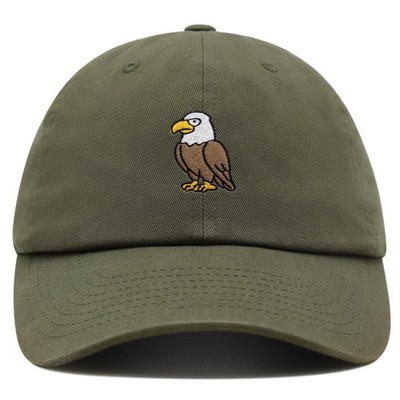 JPAK Bald Eagle Premium Dad Hat Cotton 6-Panel Curved Brim Wildlife
