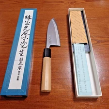 Masamoto Sohonten Deba Japanese Kitchen Knife White Steel 120mm Kasumi Used