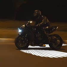 Precision-Made Quick-Install Motorcycle Angel Wings LED Projection Welcome Light