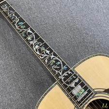Low price D-45 acoustic guitar solid spruce top Abalone inlays in stock