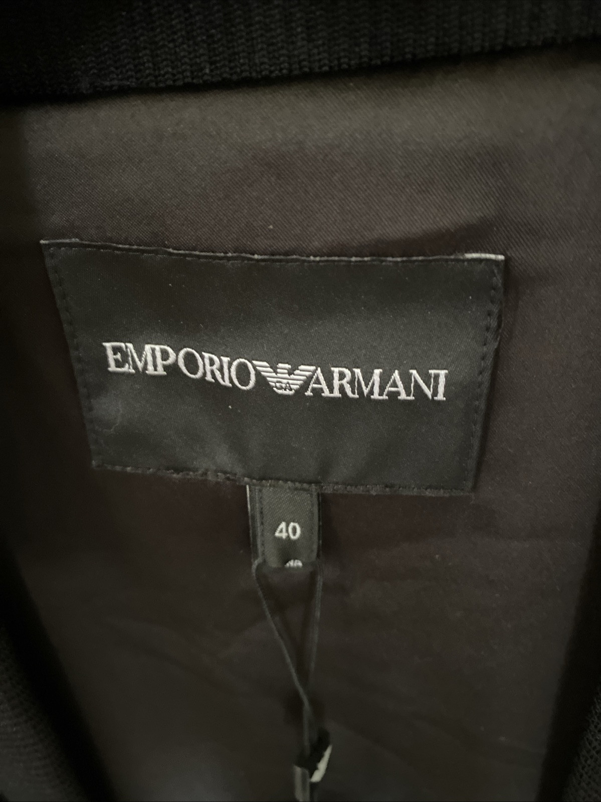 Emporio Armani Blouson Sequined Jacket Black Size 40 UK, M Brand NW Tags $545 image 4