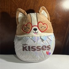 Hershey's Kisses Squishmallows Plush Toy Brown Silver Red Candy Theme