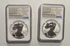 2021 $1 Silver Eagle Reverse Proof 2-Coin Designer Edition Set OGP PF-69